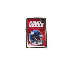 Zippo NFL New York Giants Logo Lighter, Red and Blue, Chrome Finish, Collectible